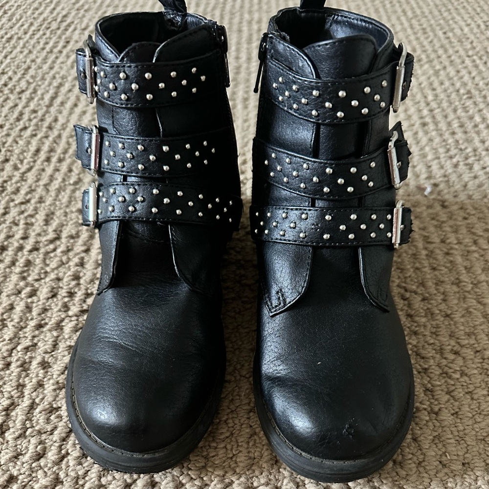 Treasure & Bond Black Leather Ankle Boots